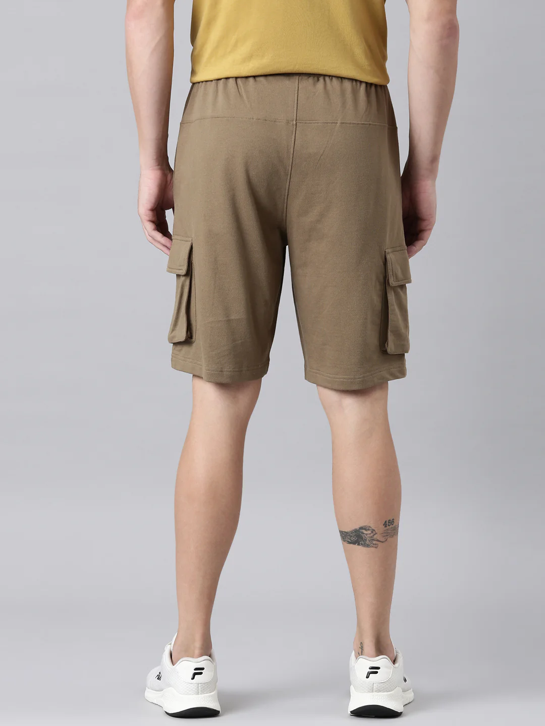 Fila Men Tan Shorts Narrow Regular Fit - Image 4