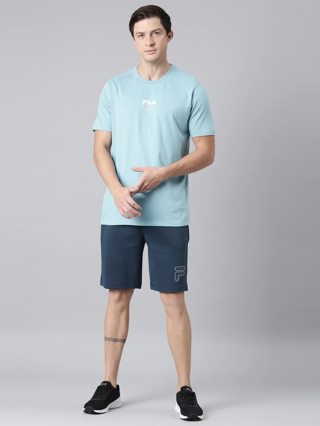 Fila Men Teal Shorts Regular Fit - Image 5