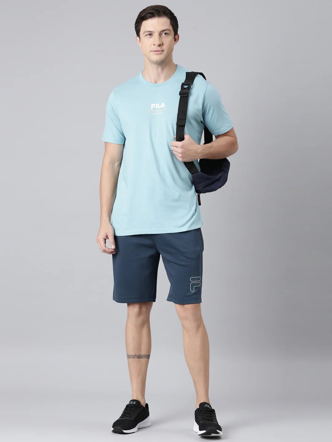 Fila Men Teal Shorts Regular Fit - Image 6