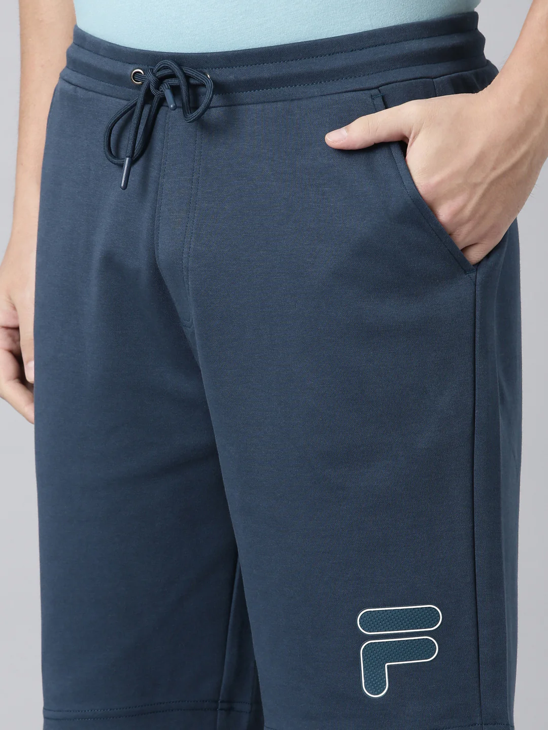 Fila Men Teal Shorts Regular Fit - Image 9