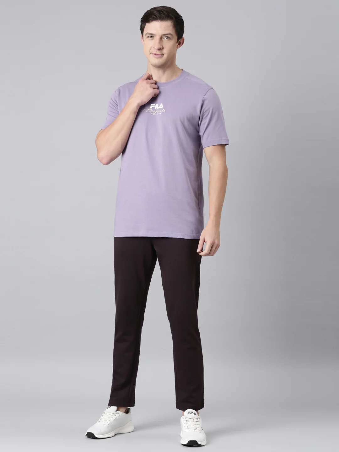 Fila Men Violet T-Shirts Regular Fit - Image 7