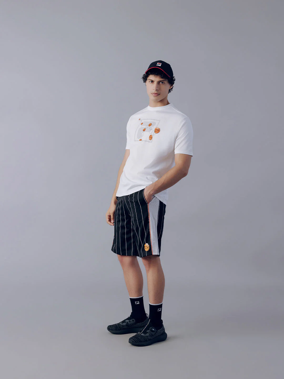 Fila Men White Cowens T-Shirt - Image 5