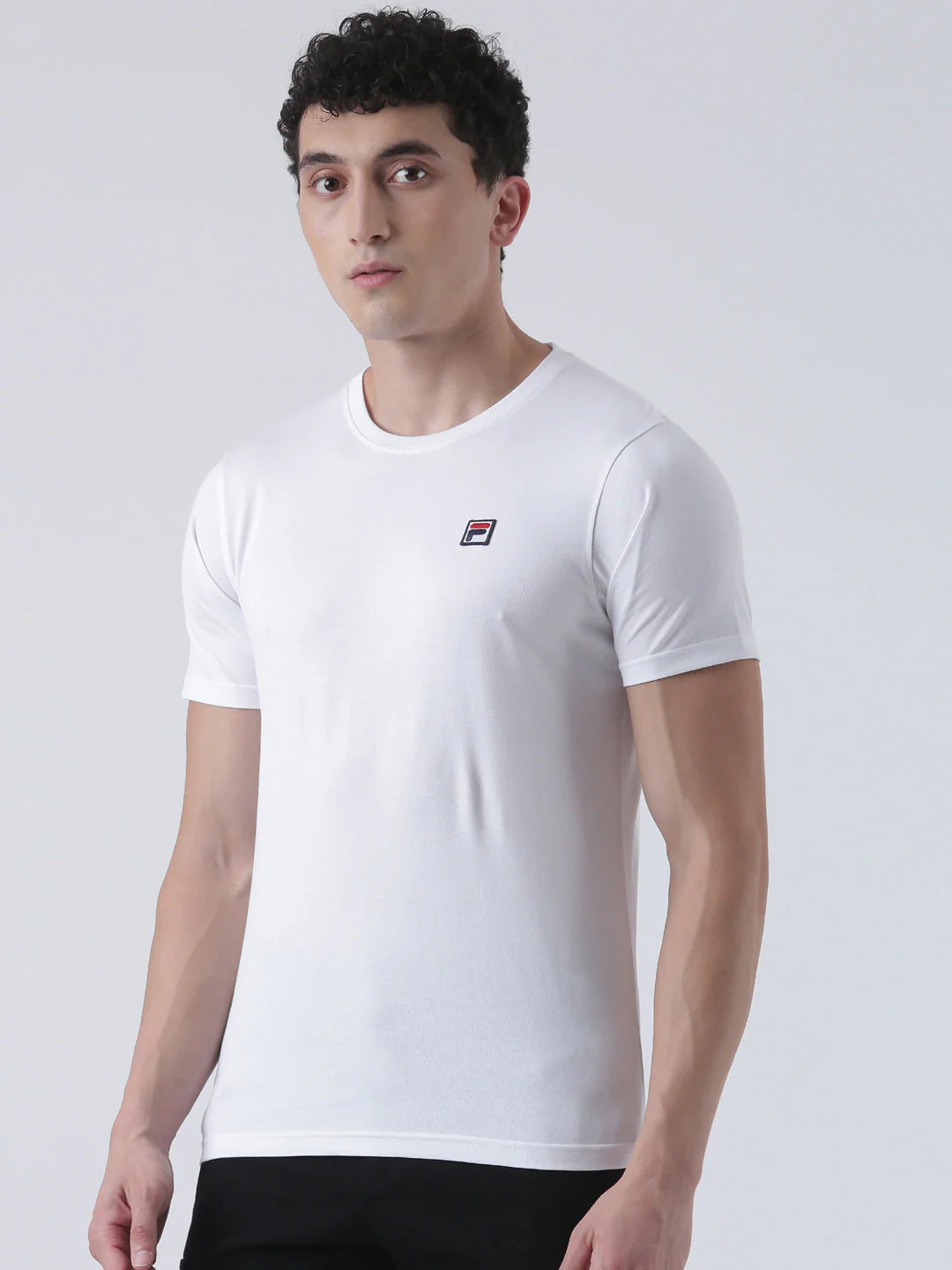 Fila Men White T-Shirt Slim Fit - Image 4