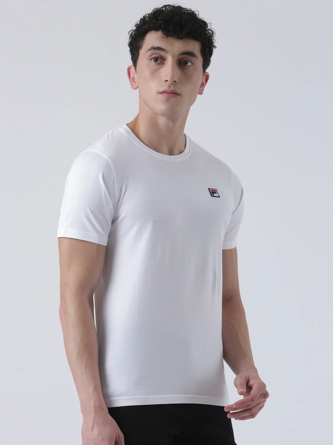 Fila Men White T-Shirt Slim Fit - Image 5