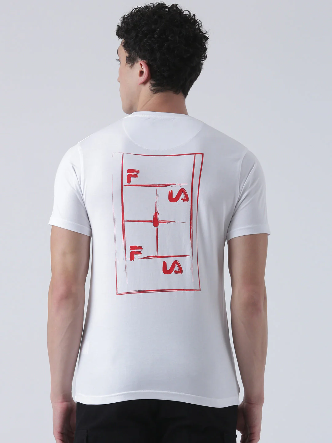 Fila Men White T-Shirt Slim Fit - Image 6