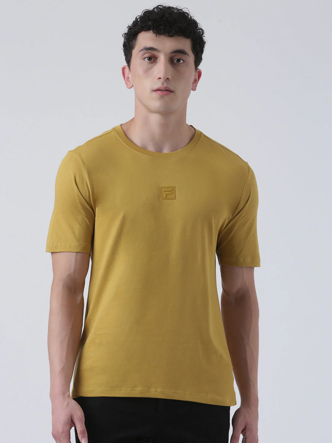 Fila Men Yellow T-Shirt Relaxed Fit - Image 2
