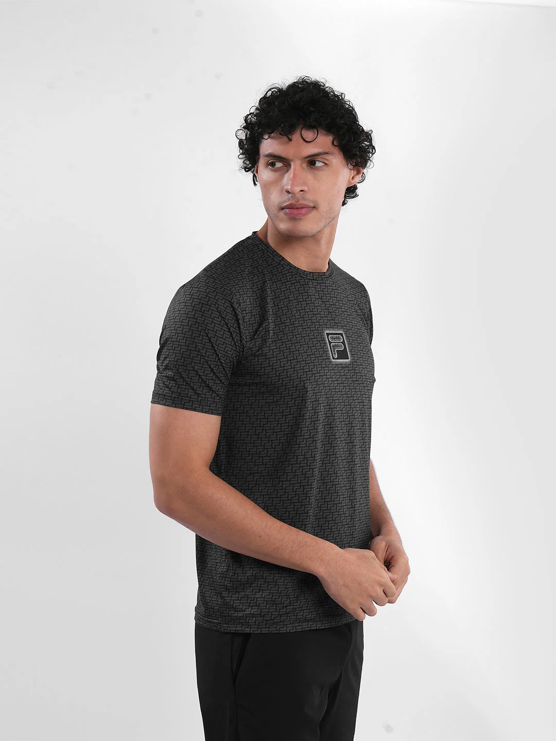 Fila Mens Black Powell T-Shirt - Image 2