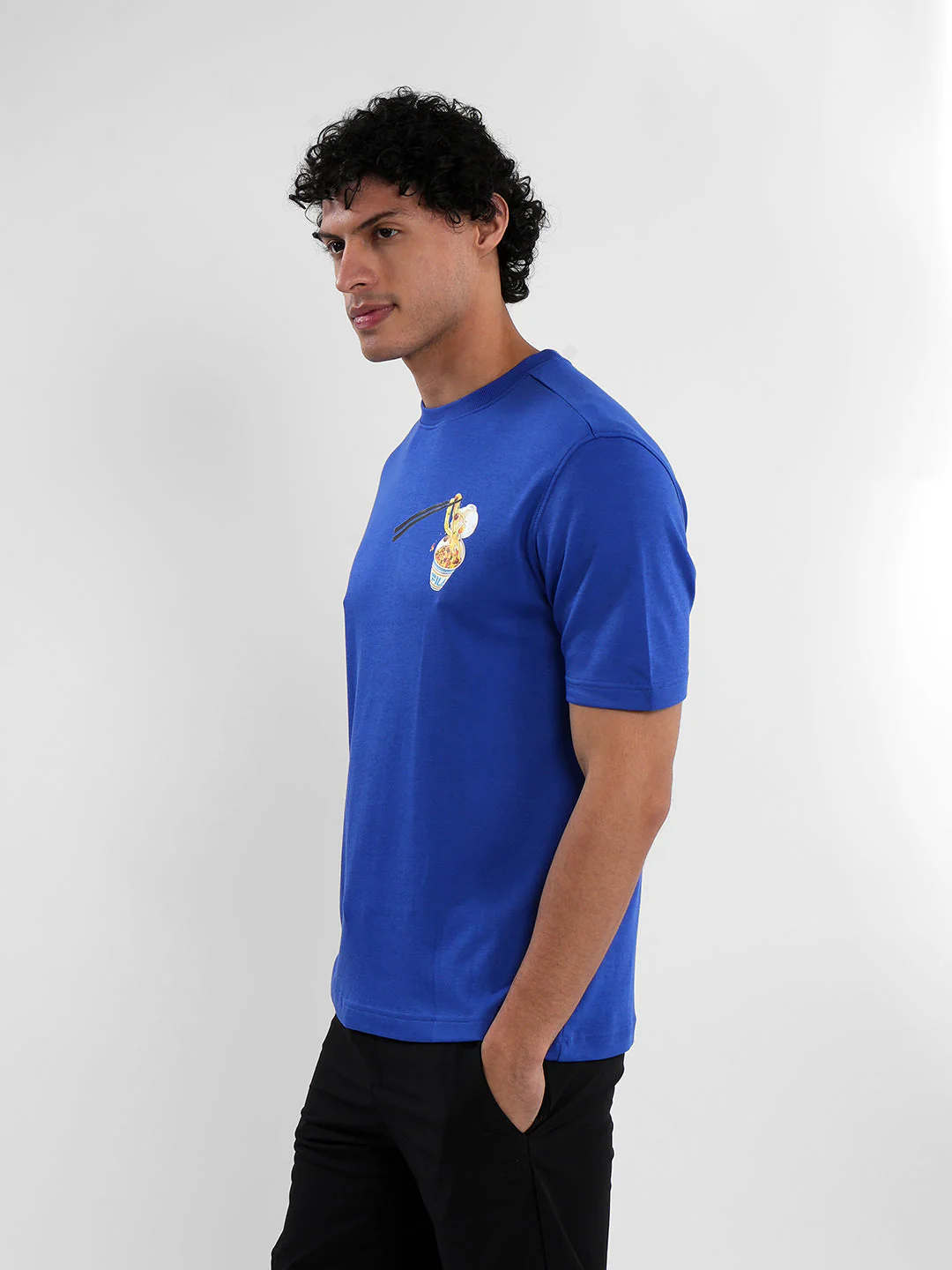Fila Mens Dazzling Blue Chops T-Shirts - Image 3