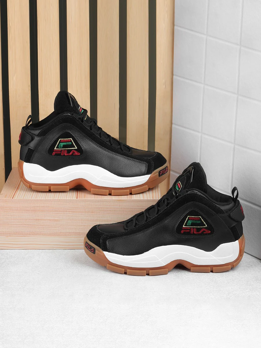 Fila Mens Grant Hill 2 Suede F Black Sneakers - Image 3