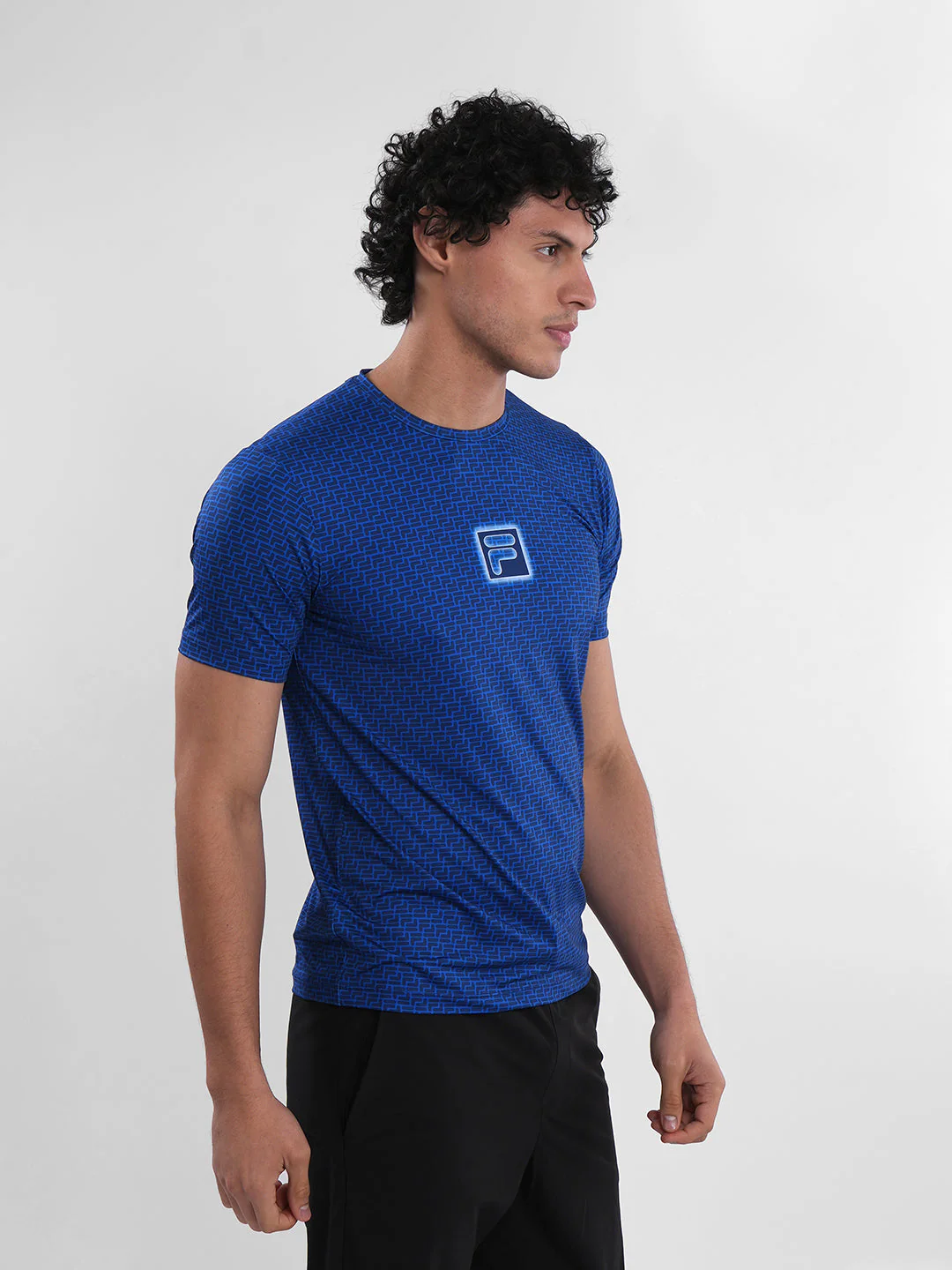 Fila Mens Lapis Blue Powell T-Shirt - Image 3