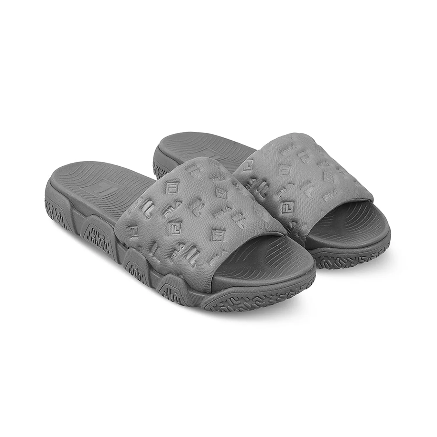 Fila Unisex Candor Grey Sliders - Image 6