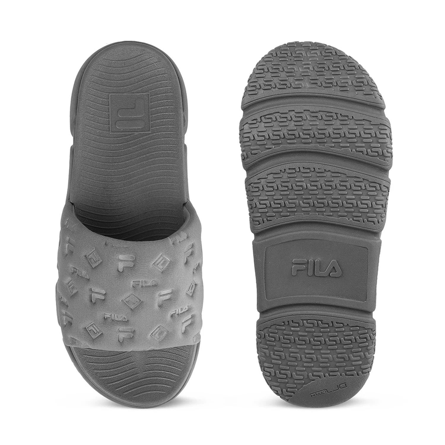 Fila Unisex Candor Grey Sliders - Image 9