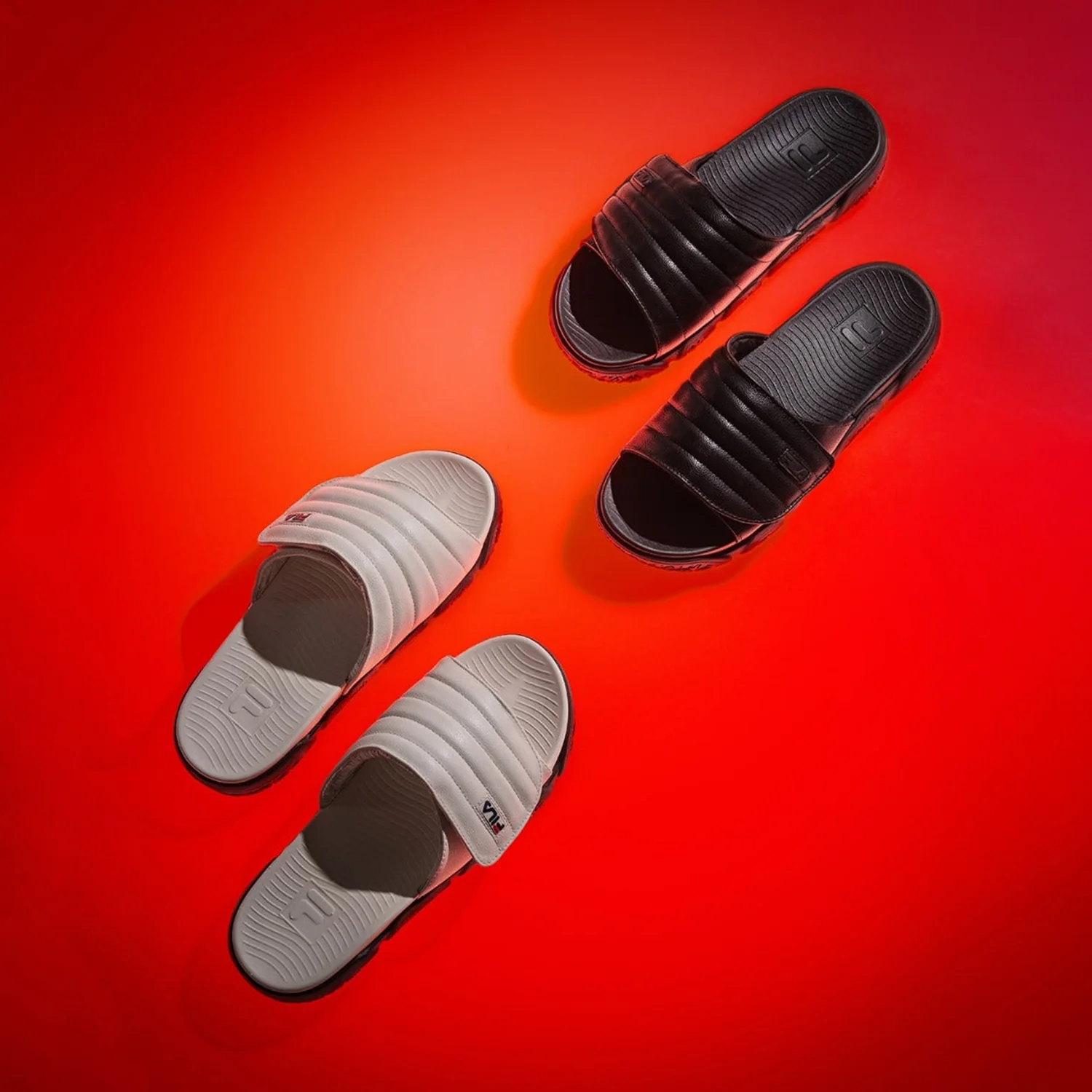 Fila Unisex Forida Off White Sliders - Image 3
