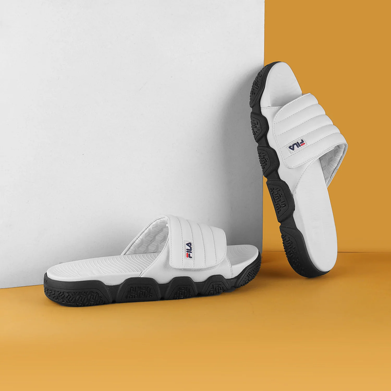 Fila Unisex Forida Off White Sliders - Image 4
