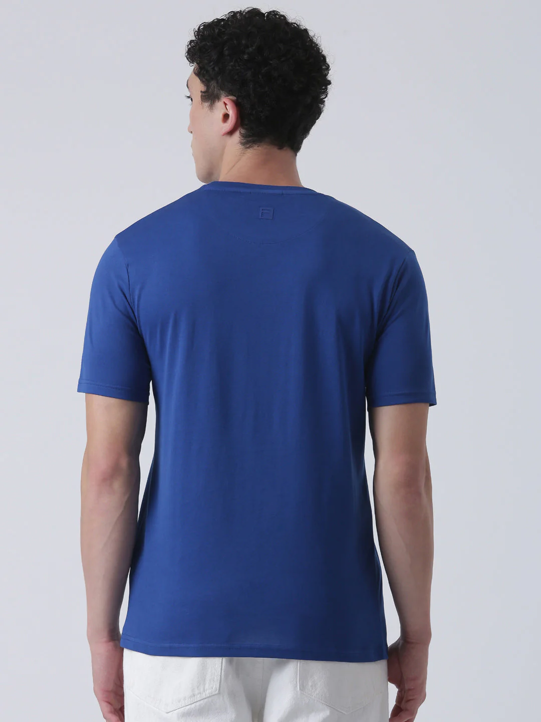 Fila Unisex Monaco Blue T-Shirt Relaxed Fit - Image 7
