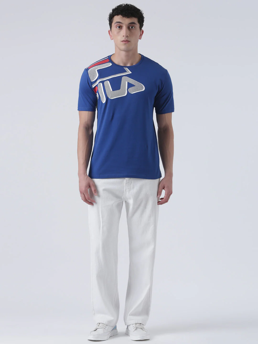 Fila Unisex Monaco Blue T-Shirt Relaxed Fit - Image 8