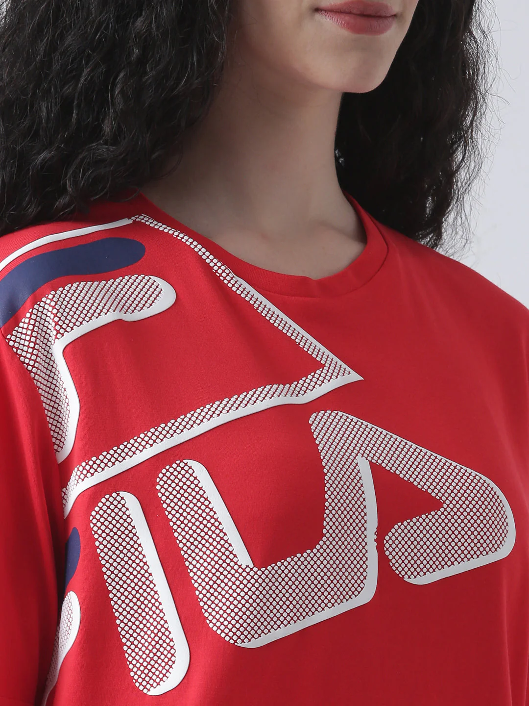 Fila Unisex Red T-Shirt Relaxed Fit - Image 4