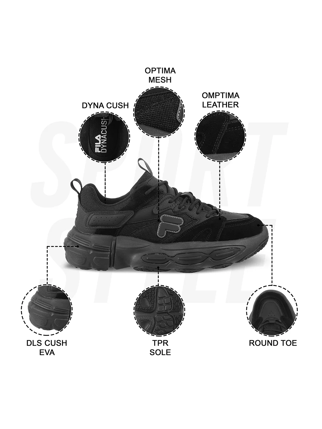 Fila Unisex Ri-Tss Ballad Black Sneakers - Image 10