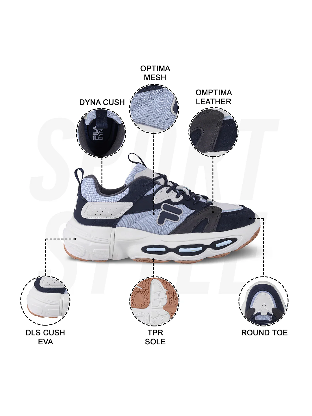 Fila Unisex Ri-Tss Ballad Blue Sneakers - Image 10