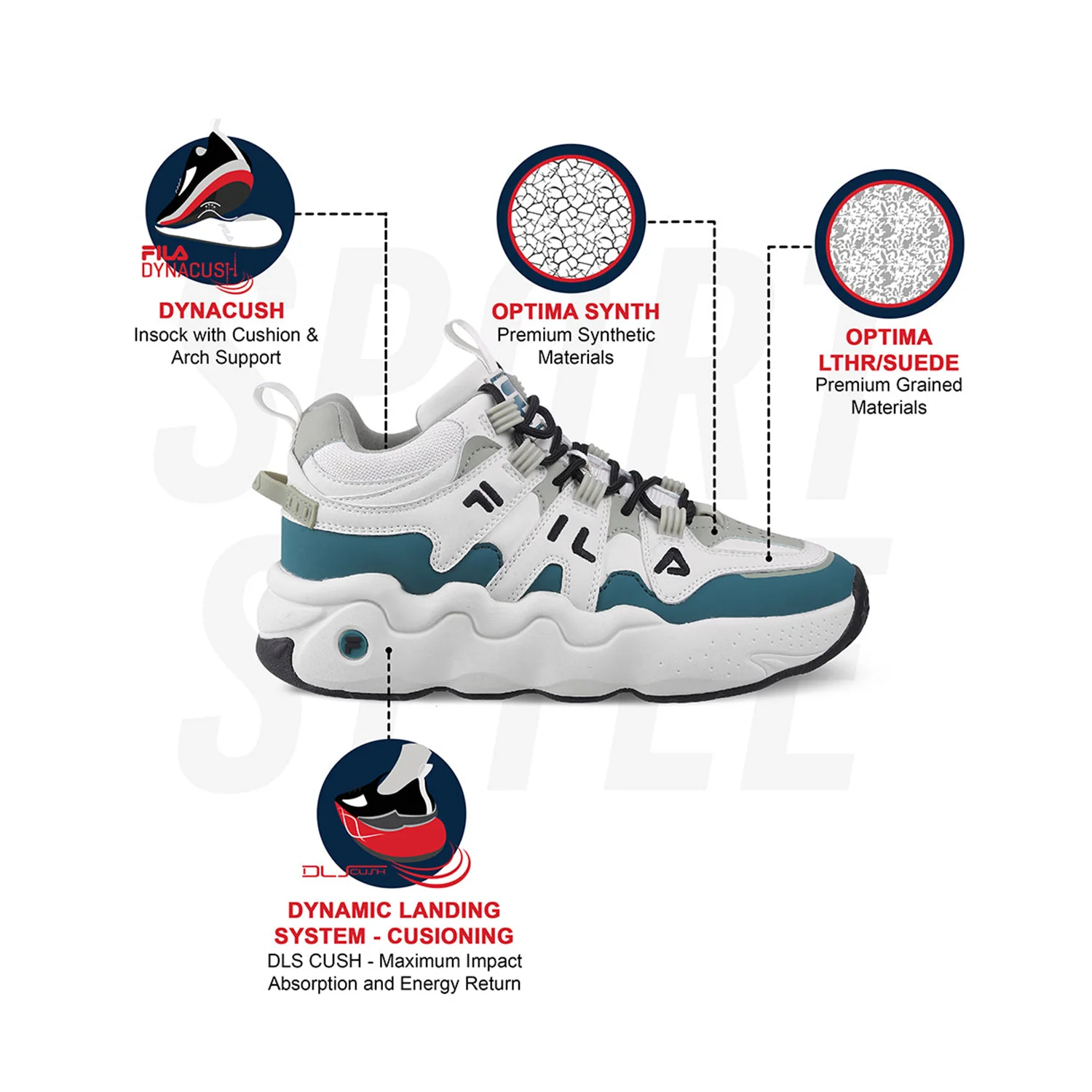 Fila Unisex Ri-Tss High Iii Off White Sneakers - Image 11