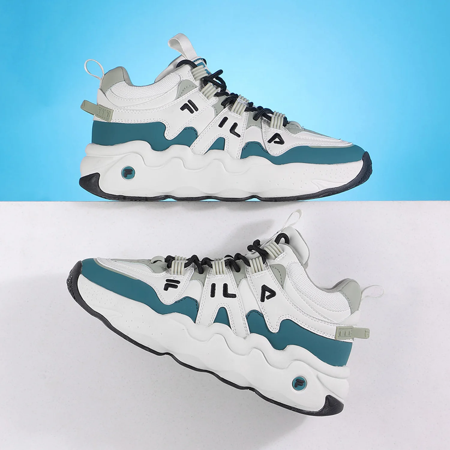Fila Unisex Ri-Tss High Iii Off White Sneakers - Image 4