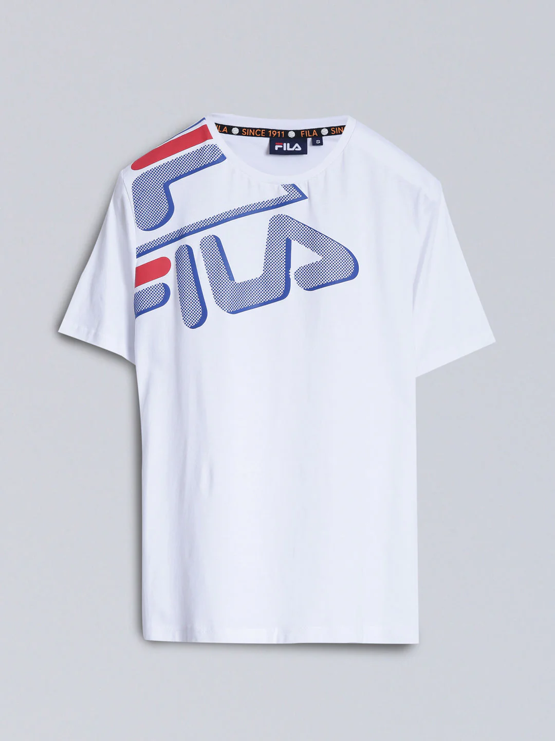 Fila Unisex White T-Shirt Relaxed Fit - Image 9