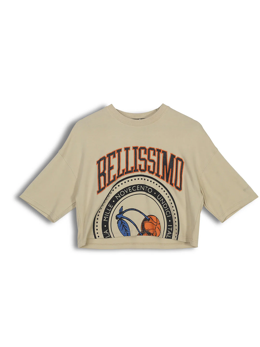 Fila Women Beige Bing Crop Top - Image 4