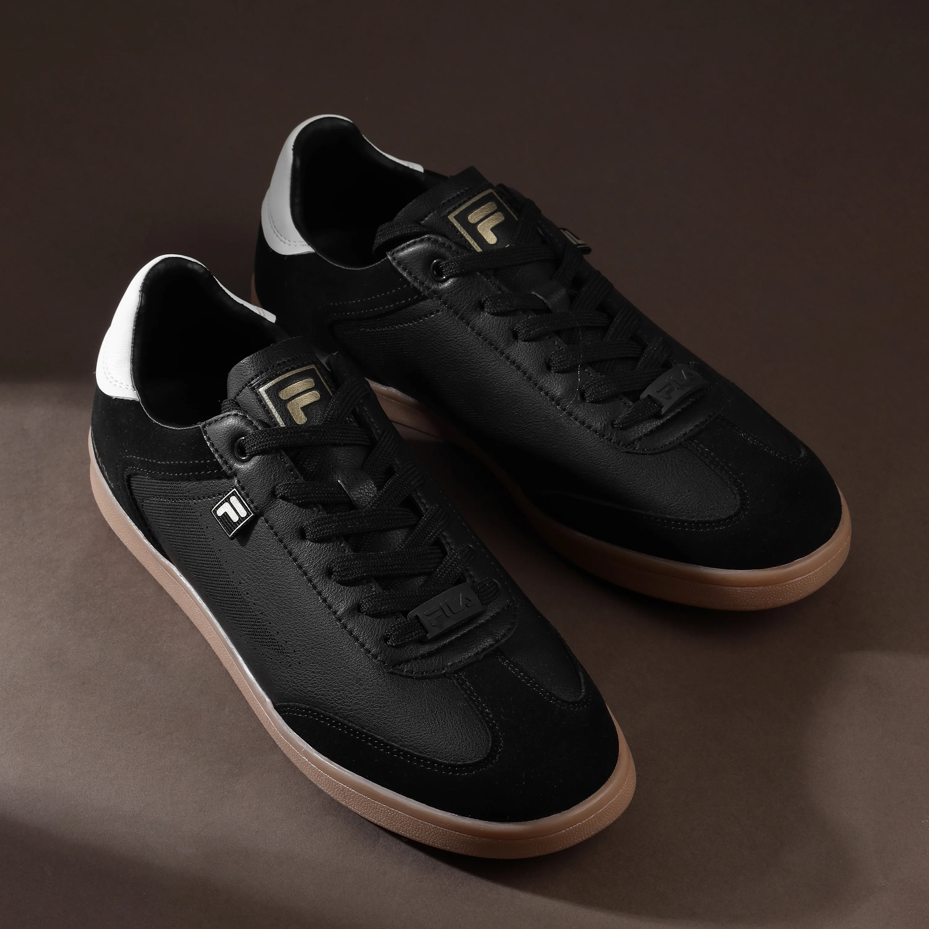 Fila Women Black Asher Suede Shoes - Image 3