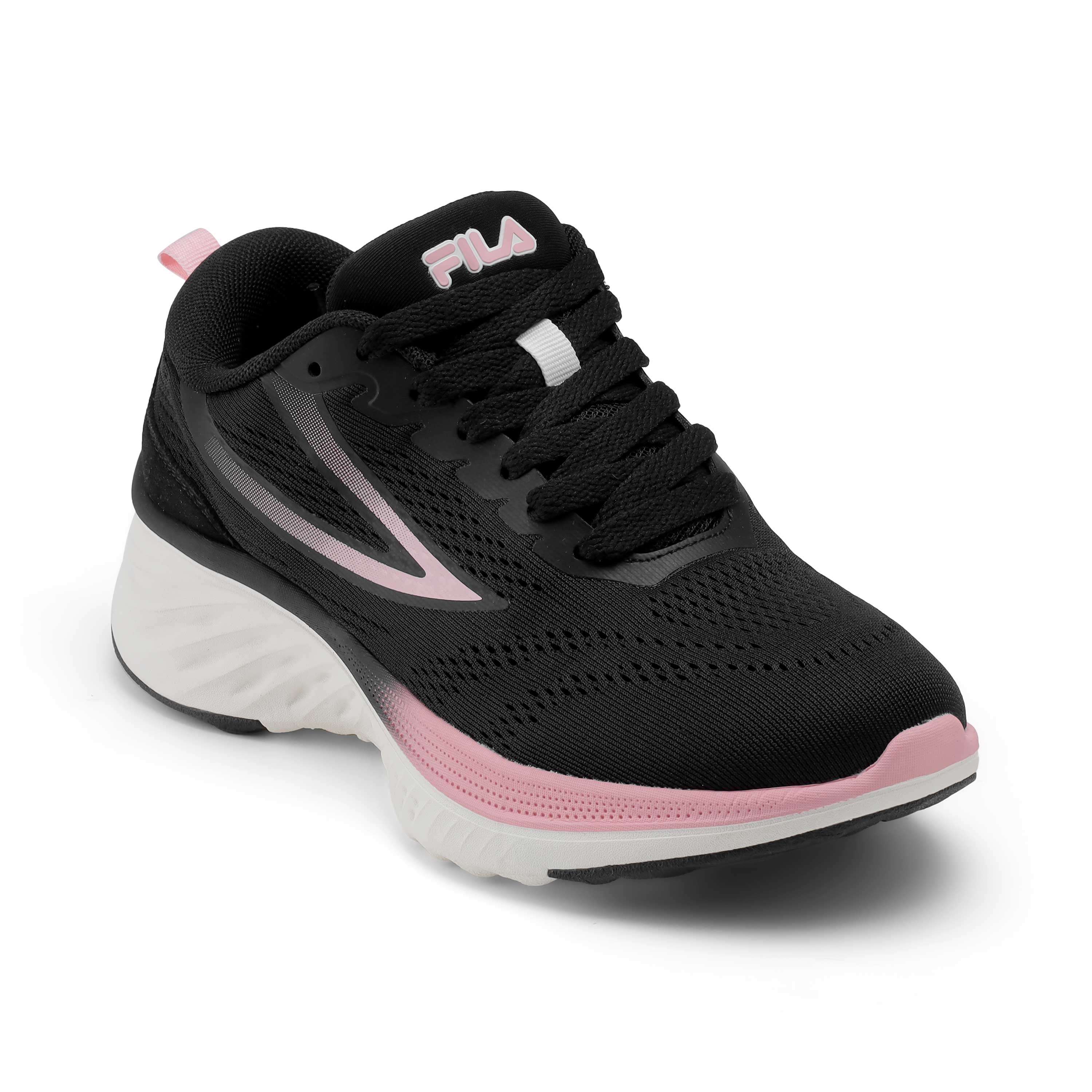Fila Women Black-Pink Max Running Shoe - Image 2