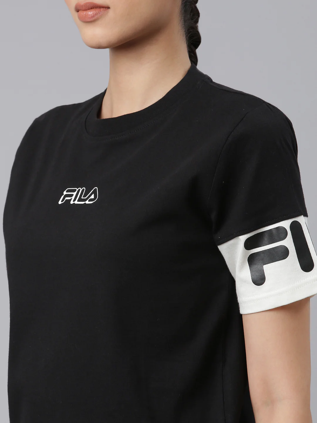 Fila Women Black Tignes T-Shirt - Image 11