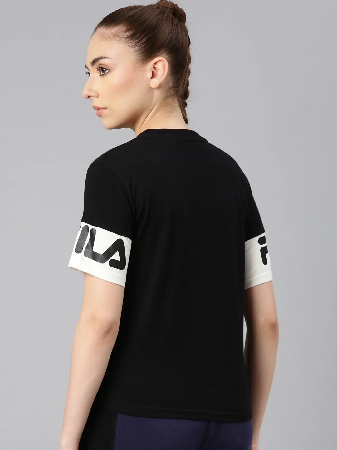 Fila Women Black Tignes T-Shirt - Image 6