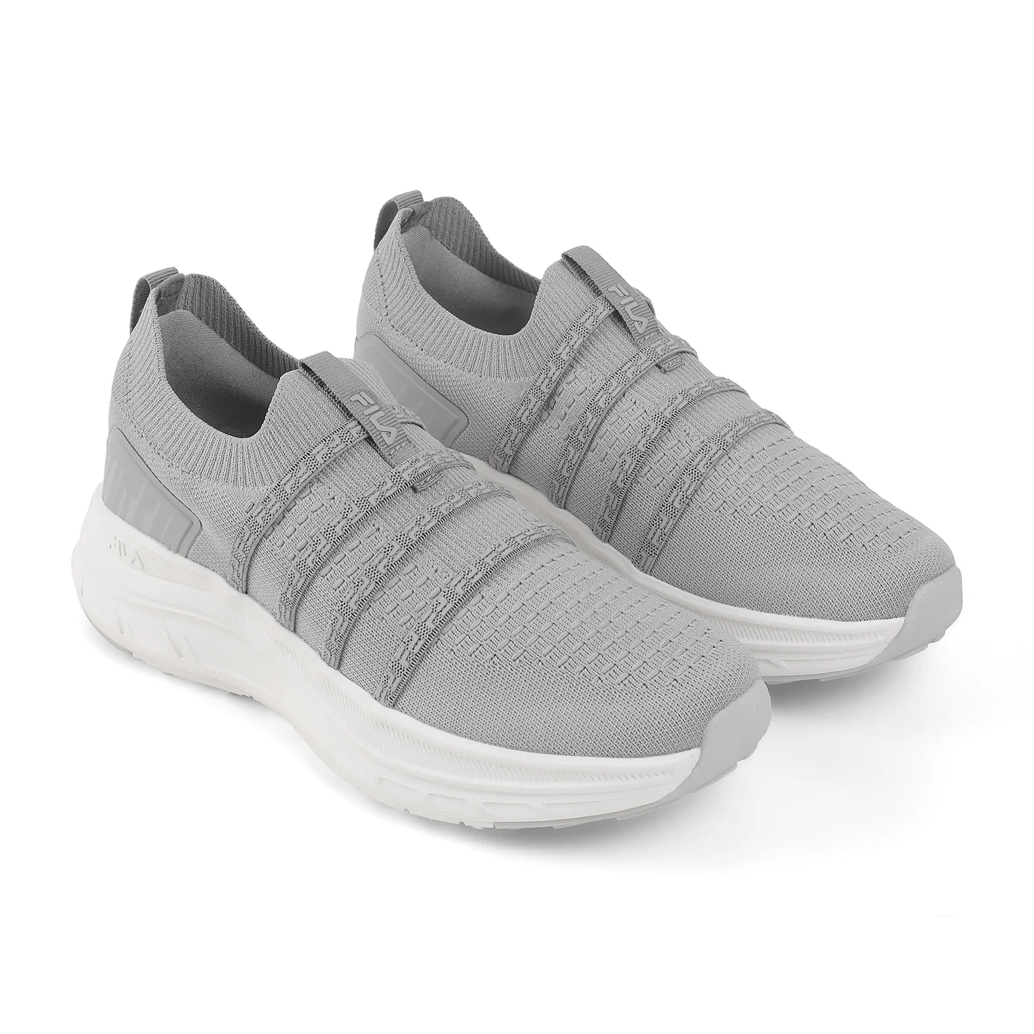 Fila Men Grey Ease Quad Shoes - Image 4