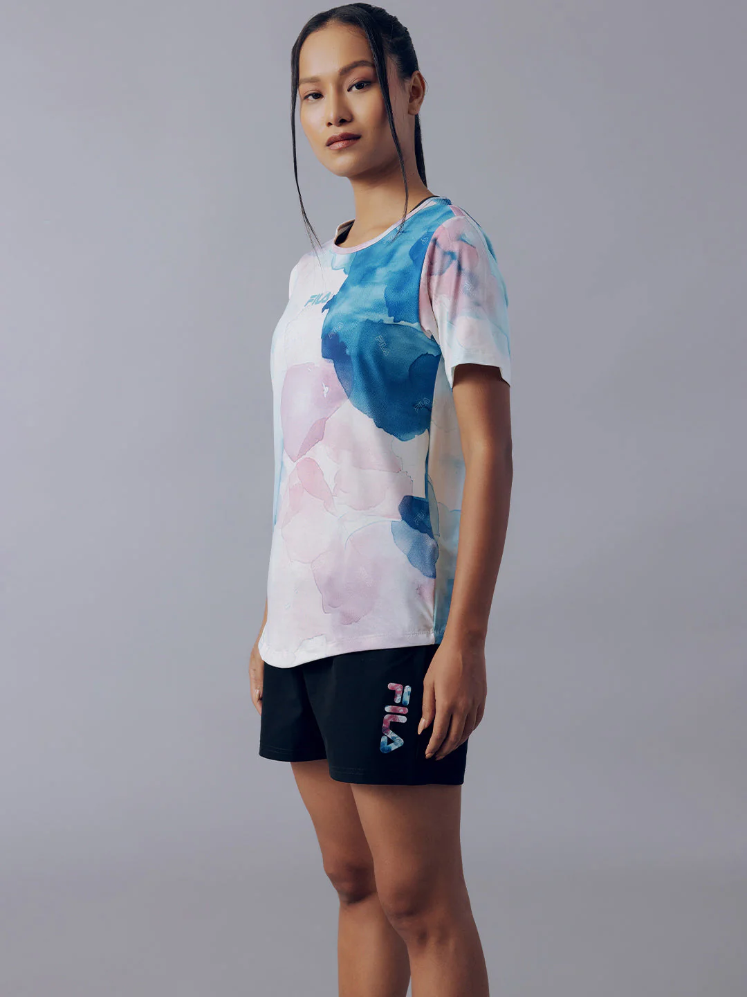 Fila Women Off White Herron Half Sleeve - Image 4