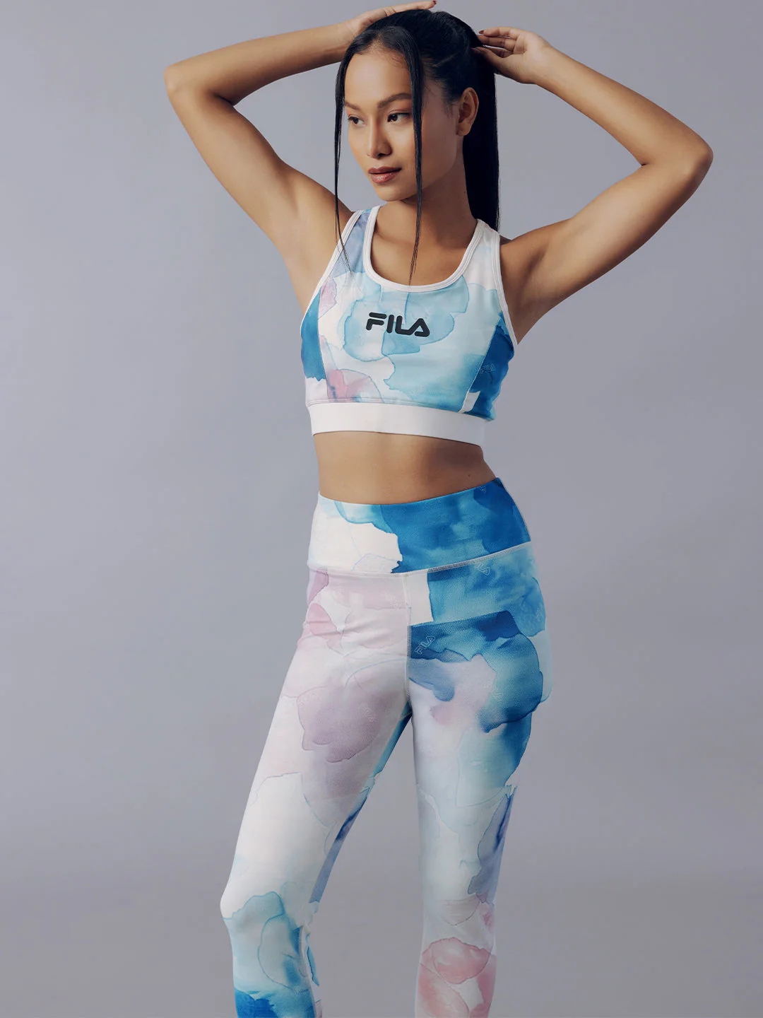 Fila Women Off White Lana Aop Sports Bra - Image 3
