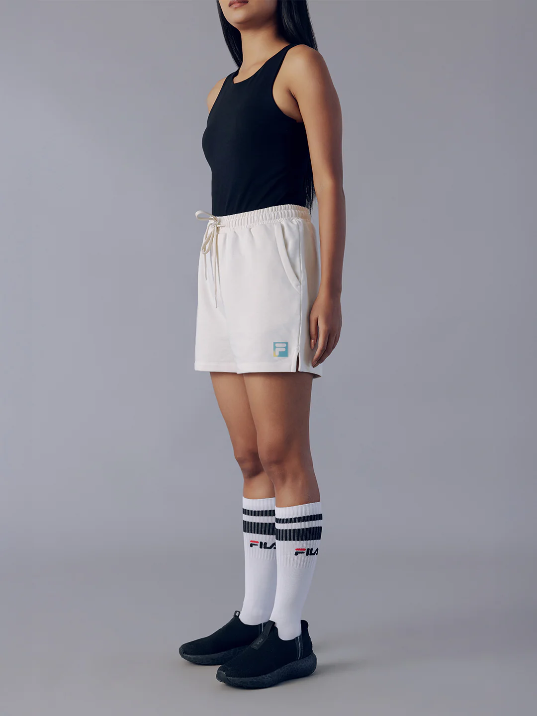 Fila Women Off White Zuri Shorts - Image 3