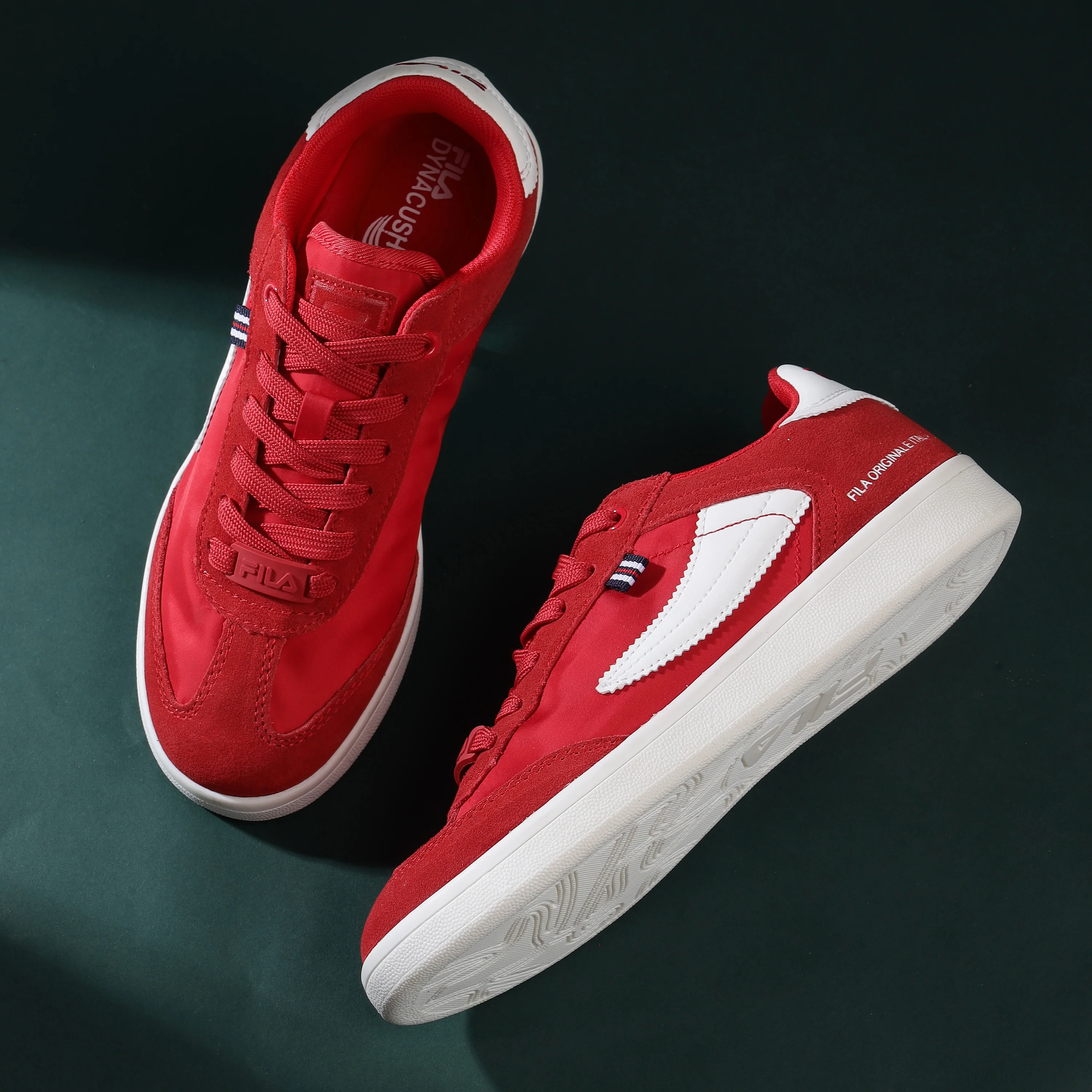 Fila Men Red Asher Textile Shoes - Image 3