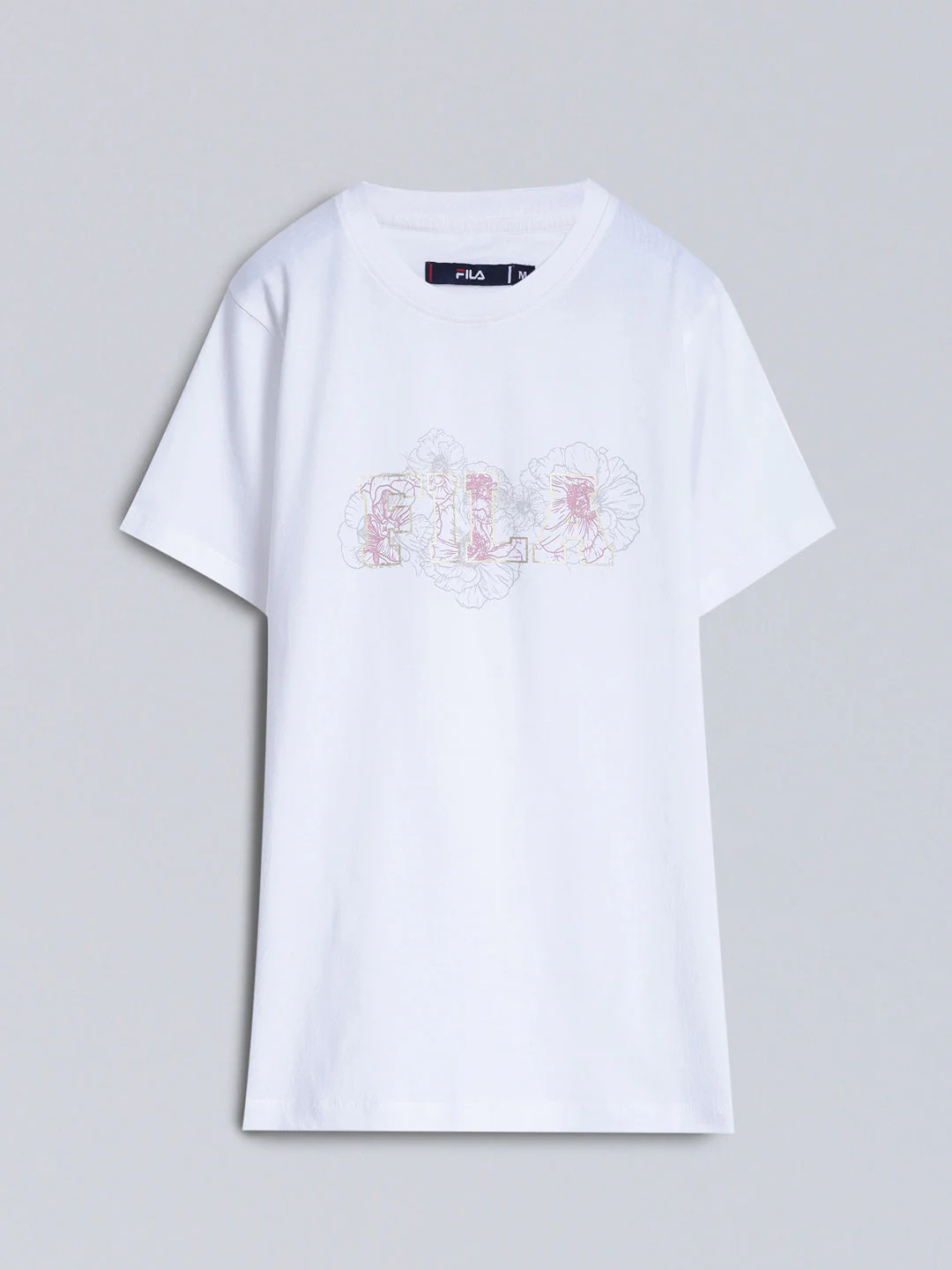 Fila Women White T-Shirt Relaxed Fit - Image 8