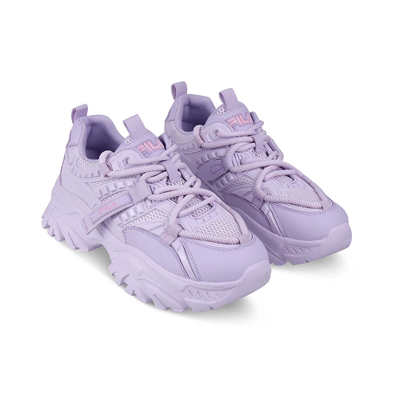 Fila Womens Envi Victori Lavender Sneakers - Image 5