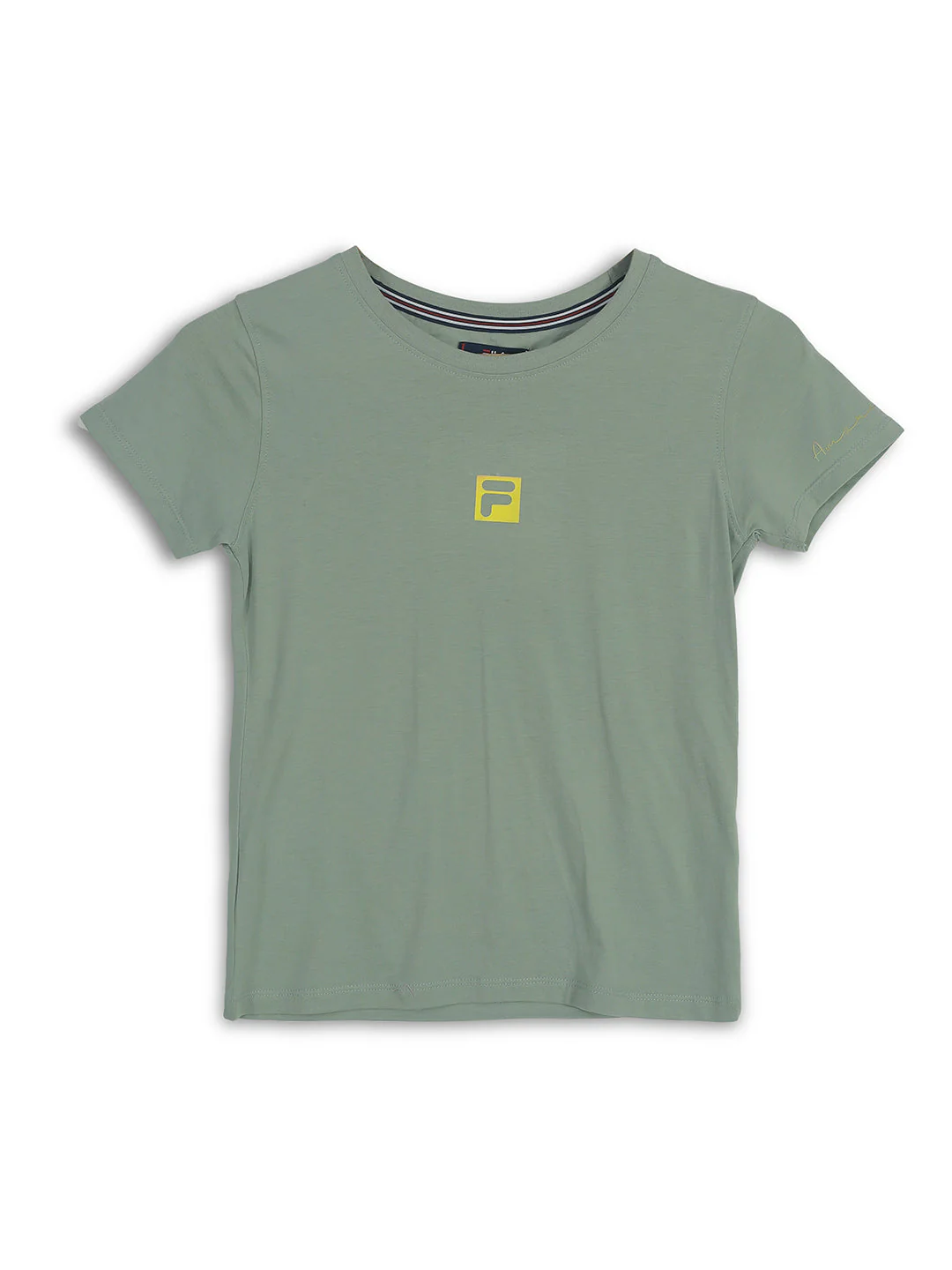Fila Womens Iceberg Green Riley Crop Top - Image 4