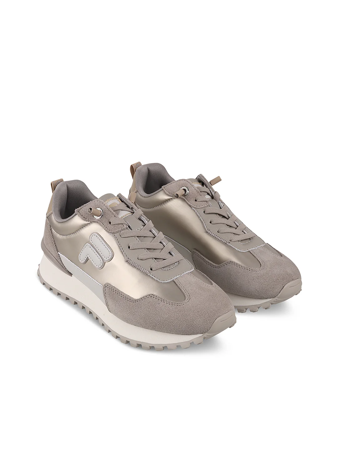 Fila Womens Retro-Jo Reflect Grey Sneakers - Image 4