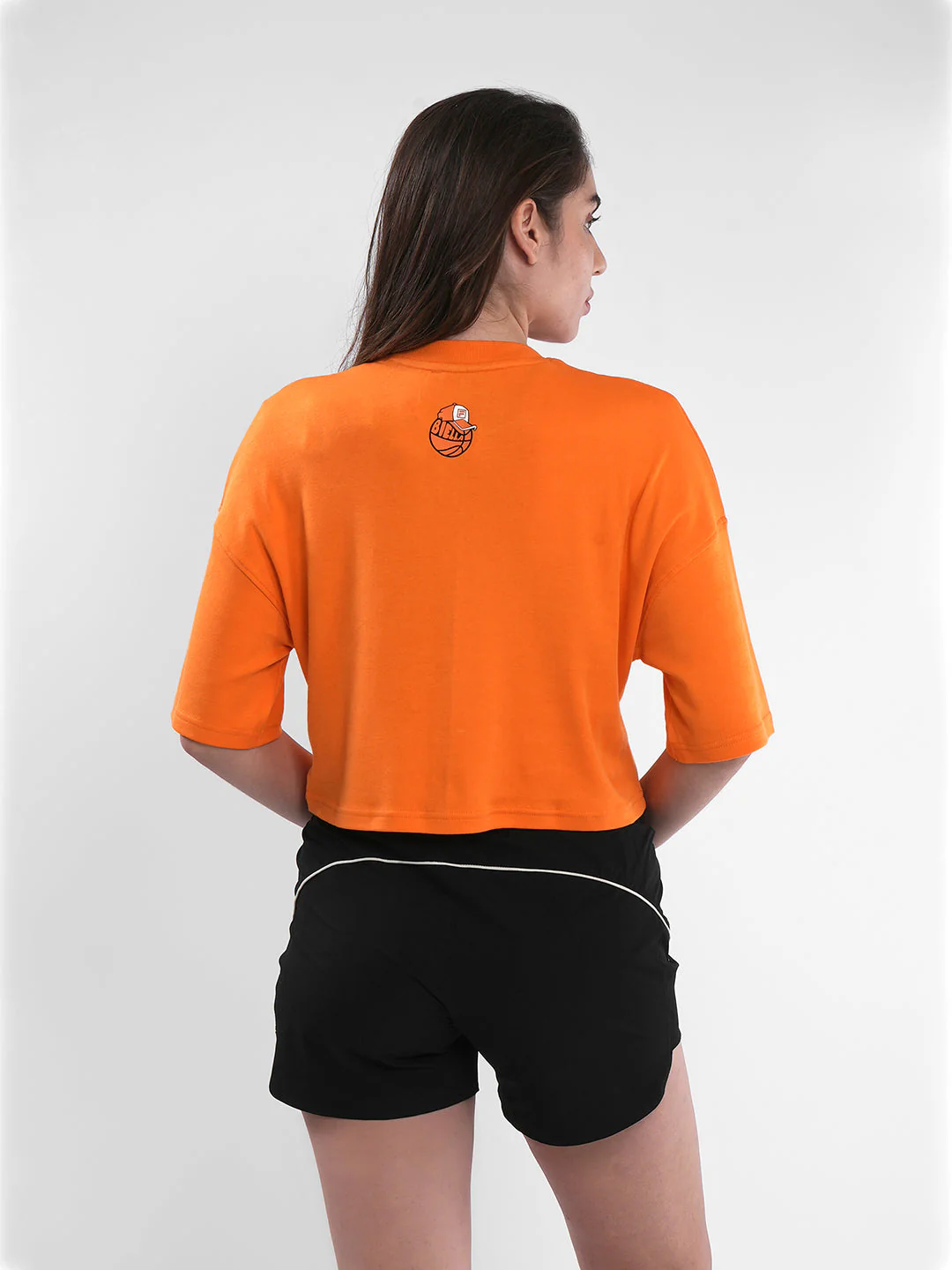 Fila Womens Russet Orange Bing Crop Top - Image 2