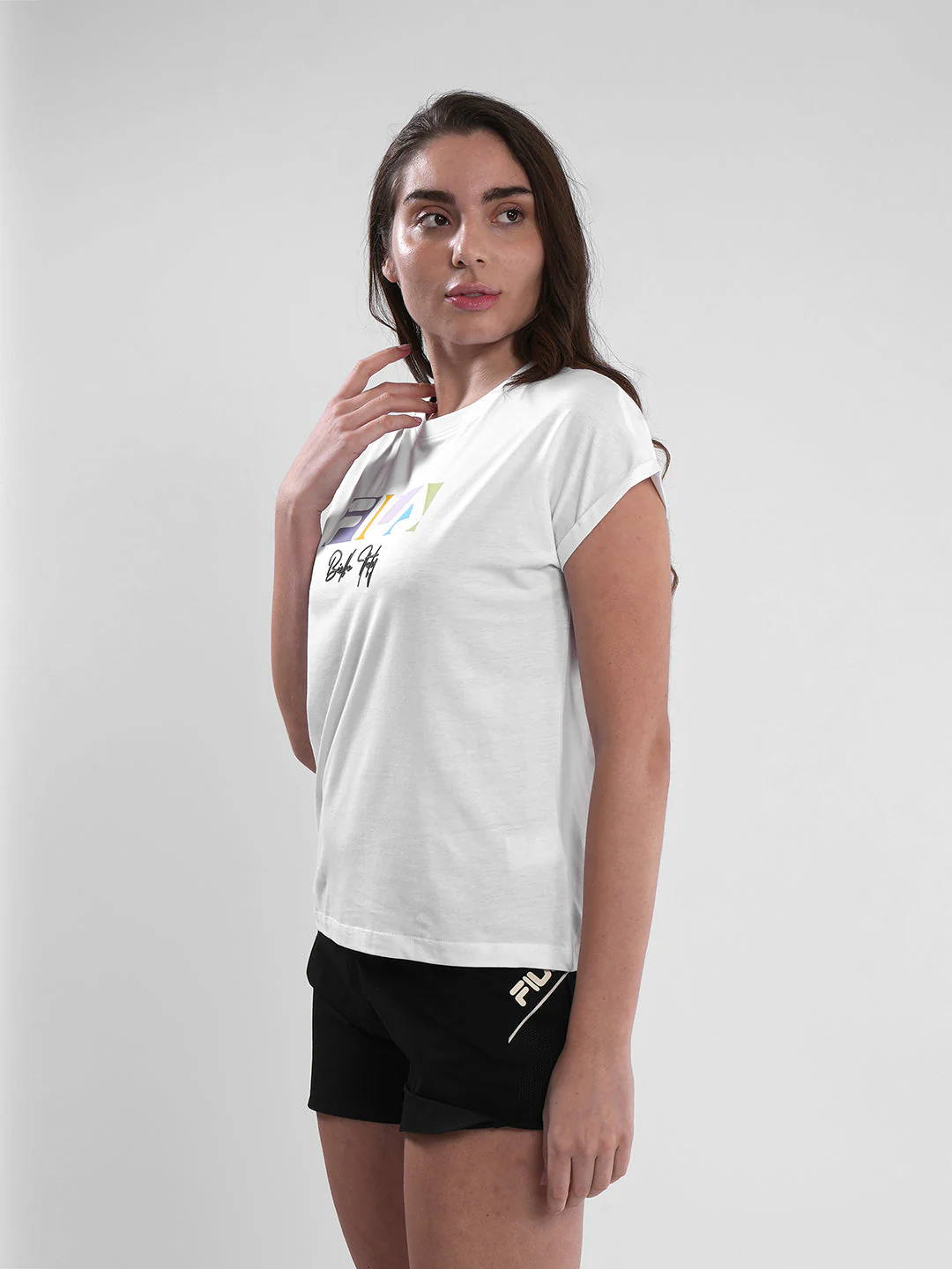 Fila Womens White Aria T-Shirt - Image 3