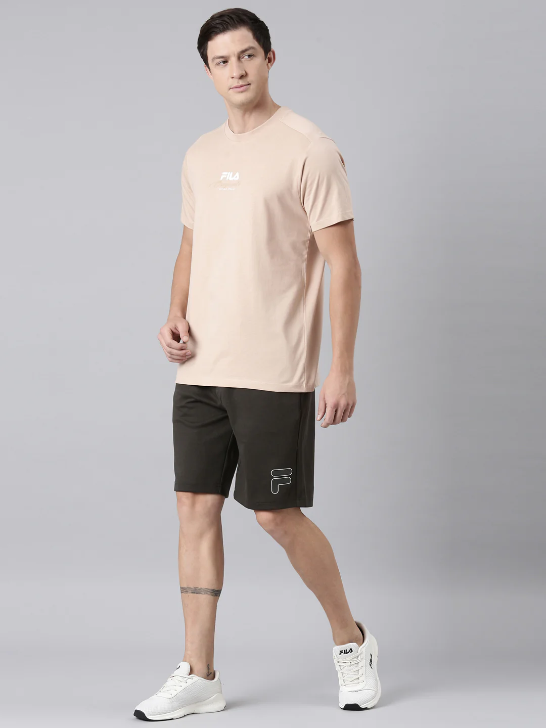 Men Camel Brown T-Shirts Regular Fit - Image 7