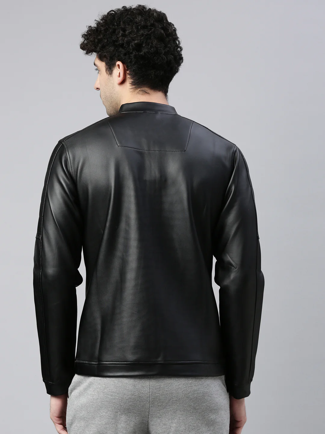 Men's Solid Comfort Fit Jackets - Image 4