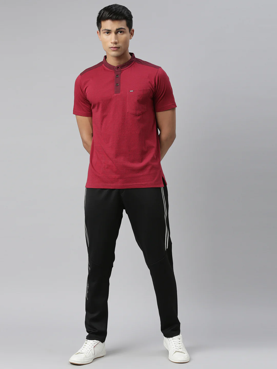 Men's Solid Gym Track Pants - Image 5
