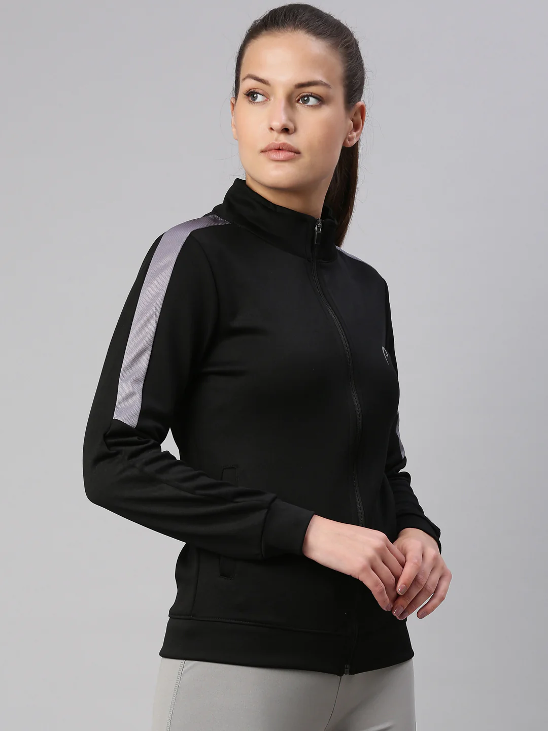 Women's Solid Gym Sweat Jacket - Image 4