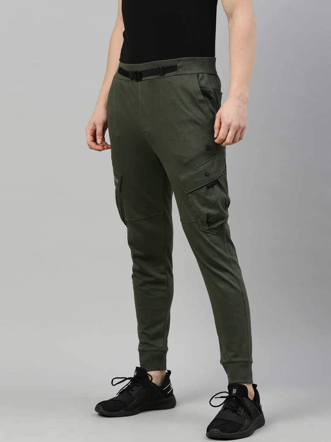 Men's Solid Comfort Fit Jogger - Image 2
