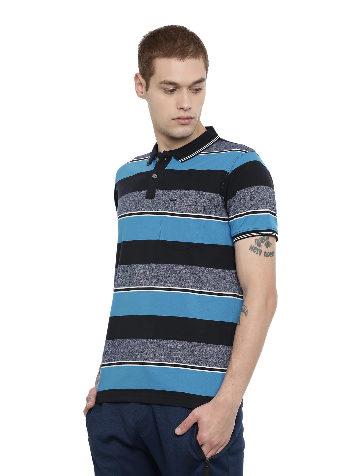 Men's Striper Comfort Polos - Image 3