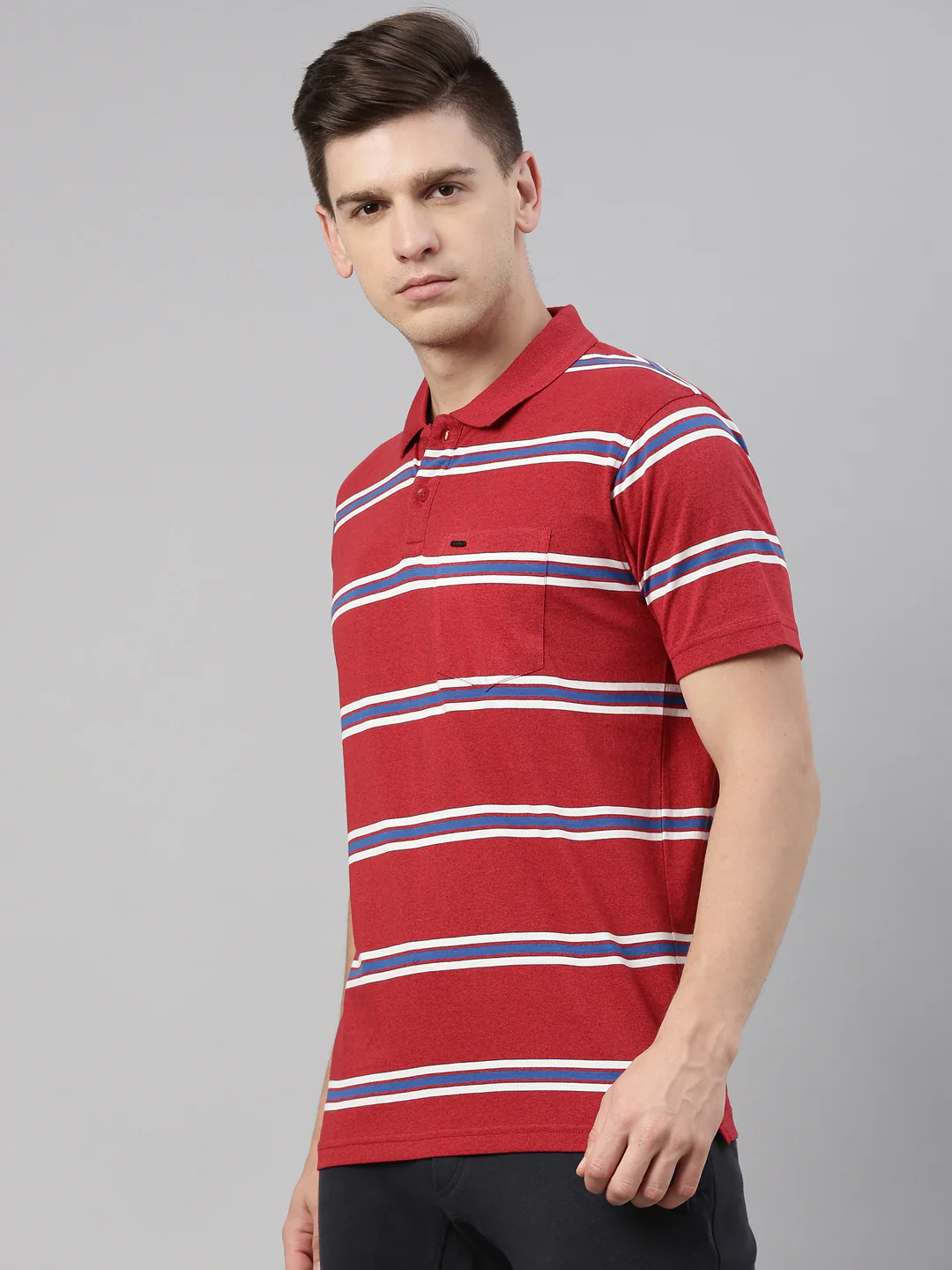 Men's Striper Comfort Polos - Image 2