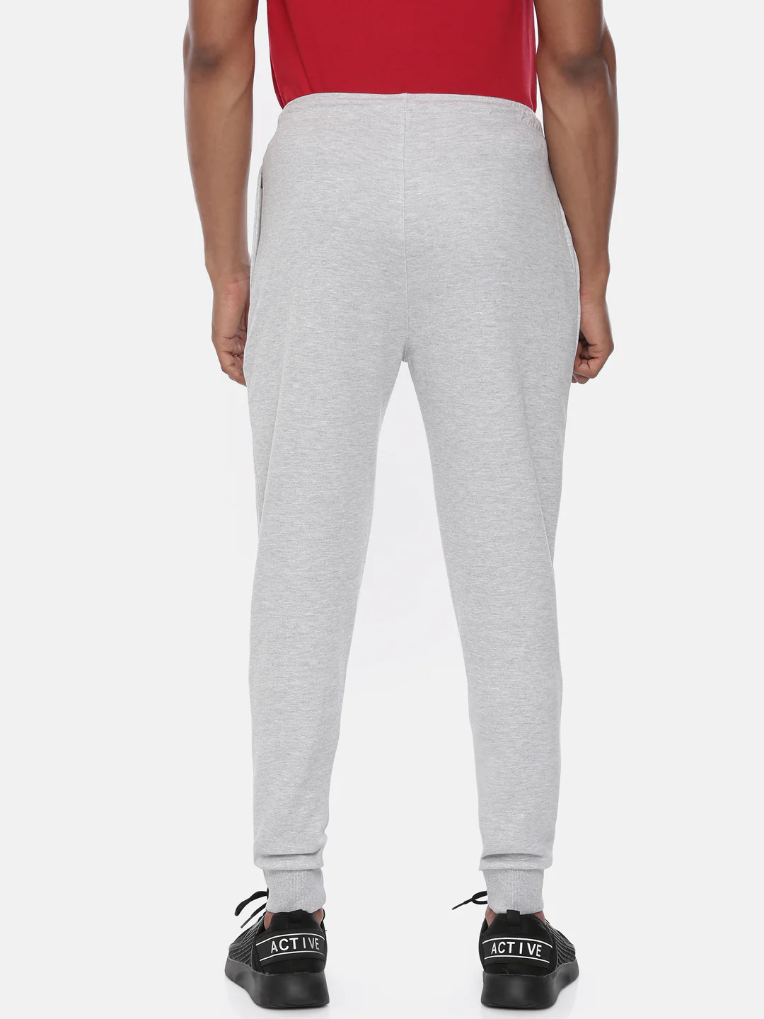 Men's Solid Comfort Fit Track Pants - Image 3
